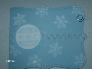A gift card holder
