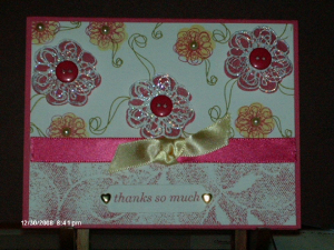 pink flowers for a friend