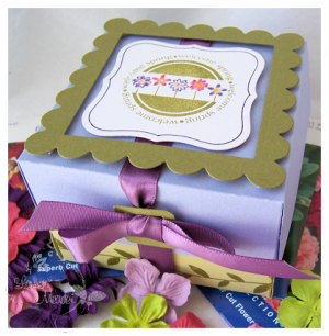 Welcome Spring Flower Pot Box