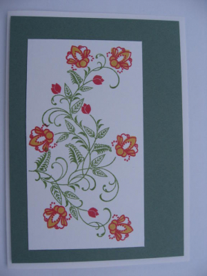 Color challenge card