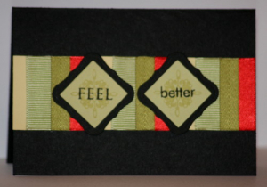Color Challenge Feel better card