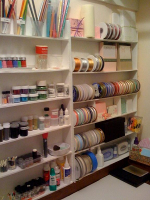 Homemade shelves