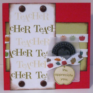 Teacher we appreciate you