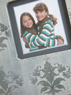 Damask Designs Unfinshed Wood Frame Transformed 2