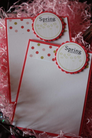 Tag Topper Notecards