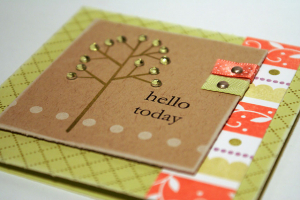 Hello Today You Background Card - Detail