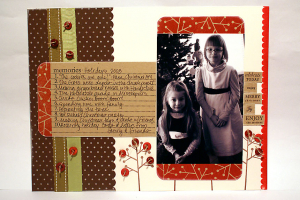 Holiday Memories Scrapbook Page