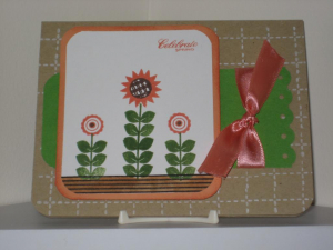 Retro sunflowers