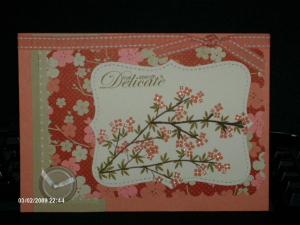 Card is 5 X 7