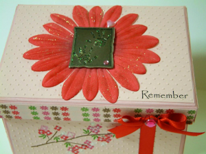 Baby Rachel's memory box