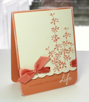 Graphic Oblong Leaf card