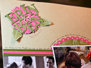 Erin & Ben 'Til the End - Scrapbook Page by Jen Caputo