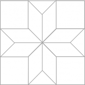 Template for paper-pieced quilt