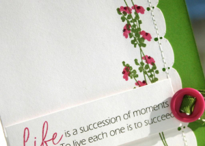 Multi-Sprig  Flower Card Detail
