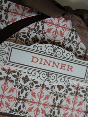 Guidelines Two Dinner Menu Close-Up