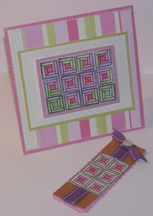 Quilt bookmark Card