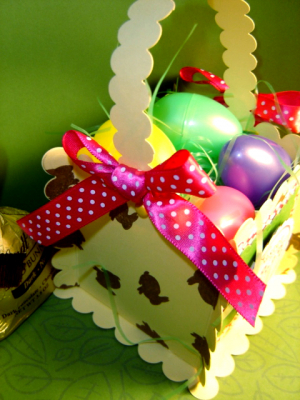 Easter Basket top view