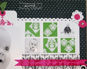 Makenna scrap page 2006 embossing