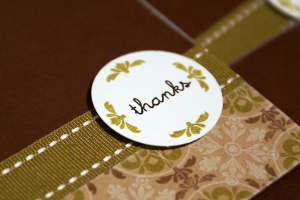 One Sheet Wonder Thanks Cards - detail