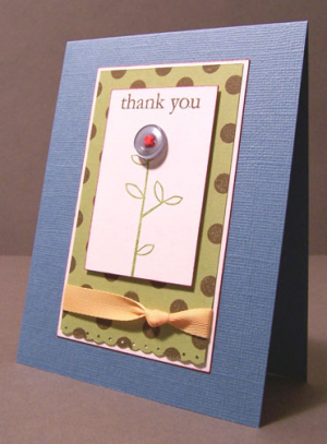 Button Flower Thank You