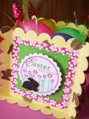 Easter basket close front