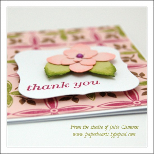 Layered Flower Thank You Detail