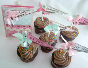 All Star Card and Cupcake Toppers