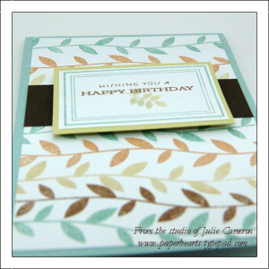 Masculine Vine Birthday Detail