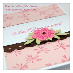 Pretty Floral Thank You Detail