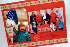 Team Tacy 2009 Scrapbook Page