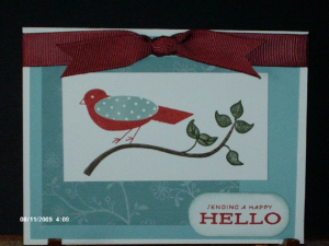 Sending a Happy Hello Bird