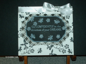 Card that goes with Match Box Template