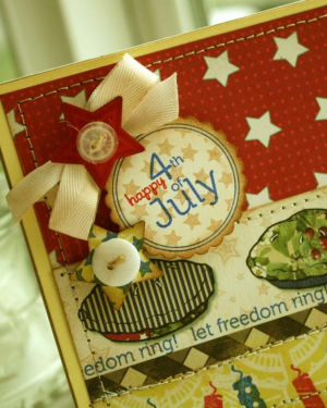 4th of July Cherry Pie detail