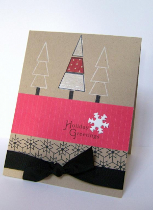 cc193-Holiday snowflakes and trees