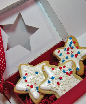 Inside the 4th of July Cookie Box