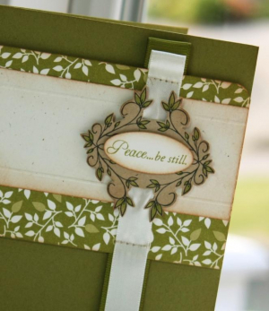 Heavenly Medley peace be still card detail