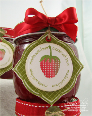 Fruitful Strawberry Jam Jar front