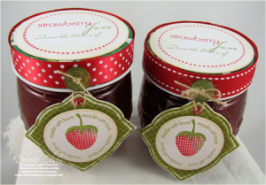 Fruitful Strawberry Jam Jar tops