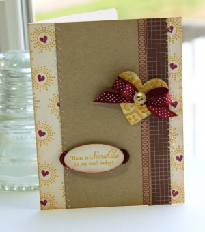 Heavenly Medley Sunshine Heart card