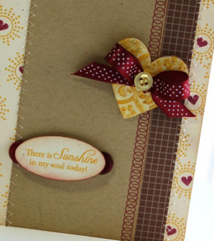 Heavenly Medley Sunshine Heart card detail