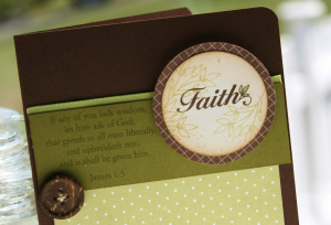 Heavenly Medley Faith card detail