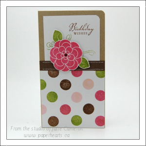 Polka Dot Floral Birthday Wishes