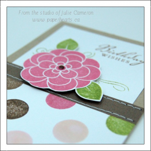 Polka Dot floral detail