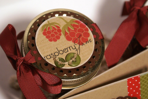 Raspberry Jam for a Friend - lid detail