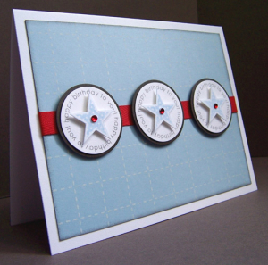 Birthday stars with rhinestones - Side