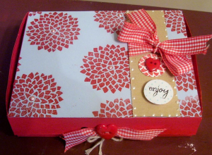 Captured Card Case-Peonies