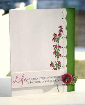 Life white with sprig