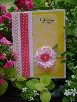 Tissue Flower Card