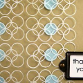 By getting punchy you can change the look for your card!  The simple 1/2 circles add depth to a clear card overlay.  I have a tutorial link for this card on my blog with step by step instructions....