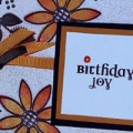 Stamps: beautiful blooms (Papertrey Ink)
Paper: whisper white (SU!), chocolate chip (SU!), more mustard (SU!)
Ink: colorbox fluid pumpkin patch and chocolates and blueberries (Clearsnap),...